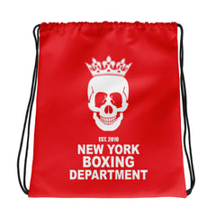 New York Boxing Department Crown Drawstring Bag